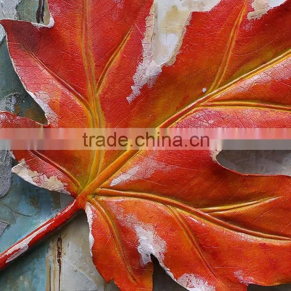 Canada Style Charming Maple Leaf Painting 3D Oil Art photo-3