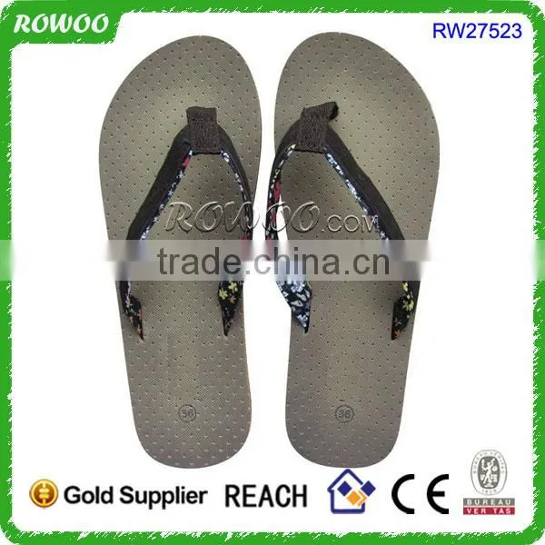 Pretty Print Cloth Women Flip Flops Breathable Indoor/Indoor Slippers photo-2