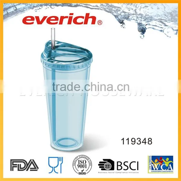 Resist High Temperature Eco-friendly Large Plastic Cup With Straw photo-4