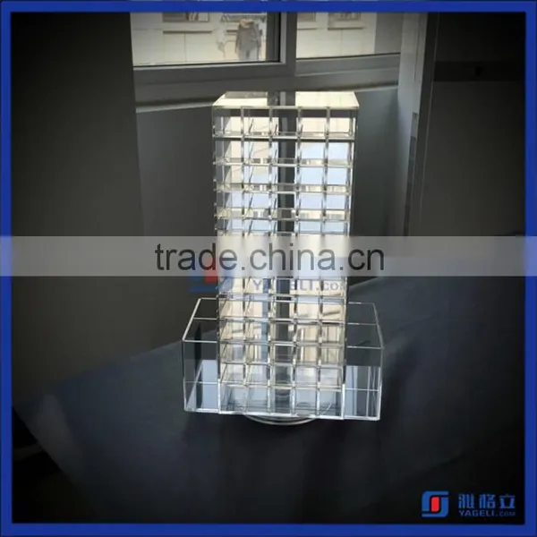 Yageli Since 1999 China Manufacturer Different Styles Rotating Acrylic Lipstick Holder Spinning Lipstick Tower Quality Choice photo-3