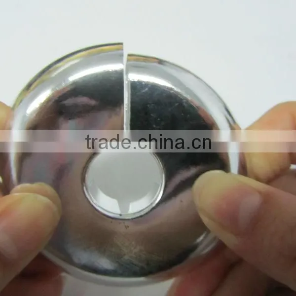 Plastic Split Pipe Flange, Chromed and White Plate photo-2
