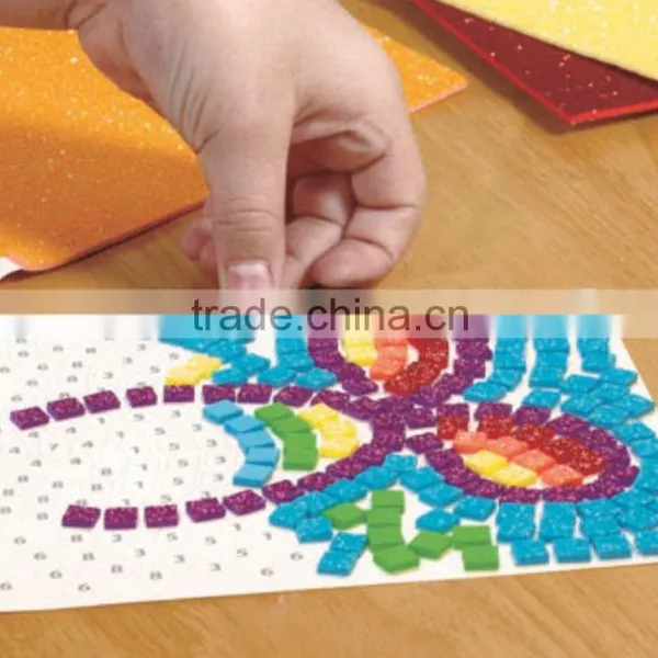 Children EVA Stickers Handmade 3D Stereo Handmade Stickers Sponge Mosaic