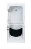 Acrylic Lowes Walk in Bathtub With Shower Long Glass Door CE 1690*750*2057MM Quality Choice photo-2