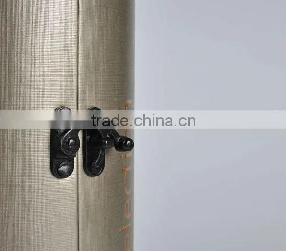 Elegant Round Tube Wine Gift Box With Lock photo-3