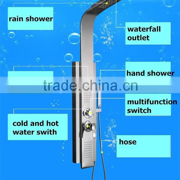 Bathroom Designs Mirror Finished Column Set Shower Panel Y-012 photo-3