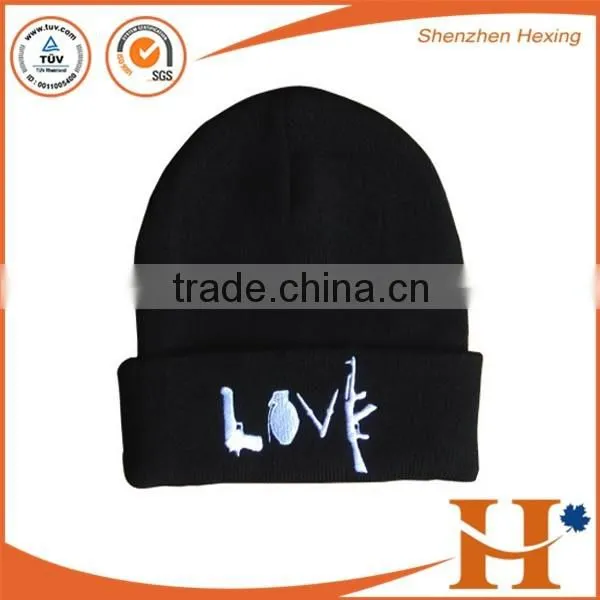 Customized Winter Hat Knitted Hat Beanies 100% Polyester photo-2