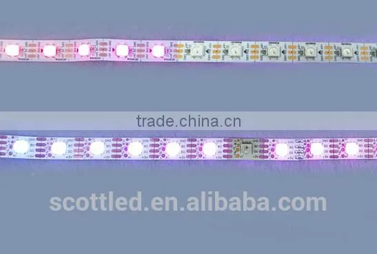 Ws2812b Upgrade5m/roll DC5V WS2813 30 LEDs/m White (Dual-signal Wires) Individually Addressable RGB Led Pixel Strip photo-5