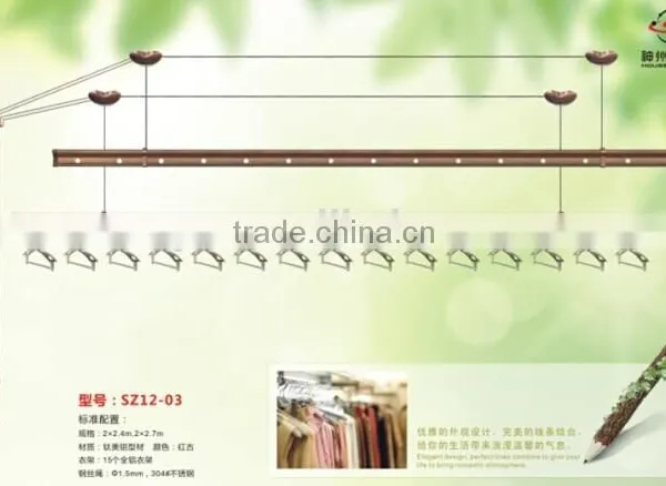 Metal Lifting Hanging Clothes Drying Hanger Rack photo-2