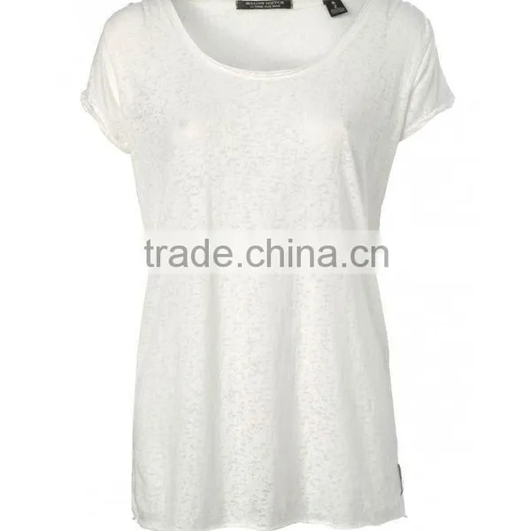 Custom Cotton and Polyester Women's T Shirt