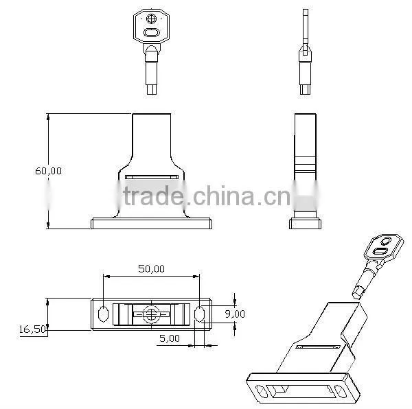 MS666 Two Cation Cabinet Double Door Lock photo-2