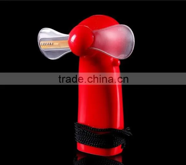 Best Summer Gift LED Color Words Light Handheld Portable Mini Fan Changing Light Up Travel Cool Fan photo-2