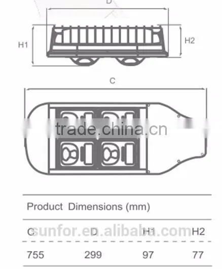 120W High Power Driver on Board (DOB) LED STREET LIGHT Solar Power Street Light AC MODULAR LED STREET LIGHT photo-4