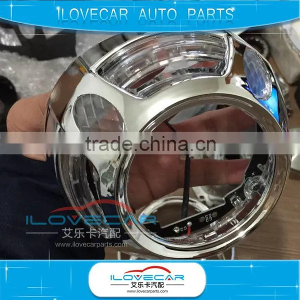 Auto Headlamp Shroud With Led-light-guide Angle Eyes