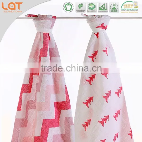 LAT Muslin Swaddle Blanket Fabric Organic Swaddle Muslin Swaddle Blanket photo-6