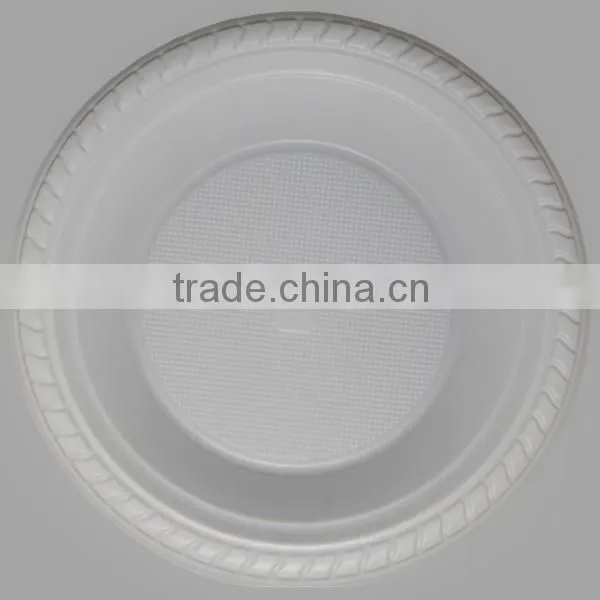 Disposable 7inch Plastic Soup Round Bowl, Plastic Dinner Plate