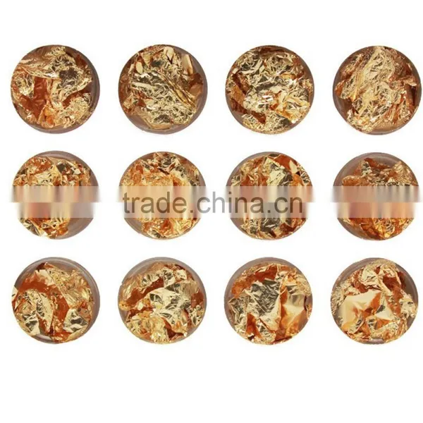 Imitation Gold Flakes Silver Flakes Scrap Gold Leaf for Nail Art Foil photo-2