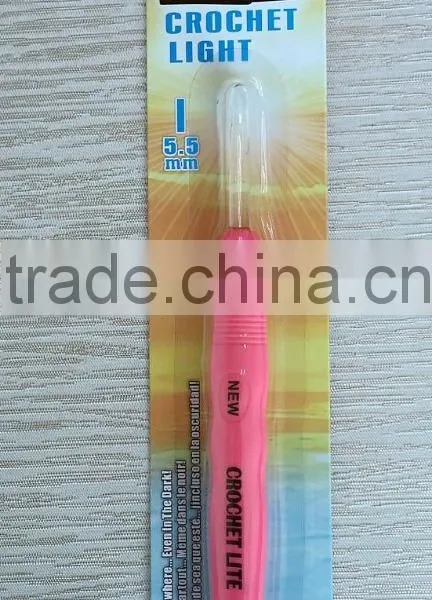 Crochet Lite Crochet Hooks, Size I/5.5mm,Pink