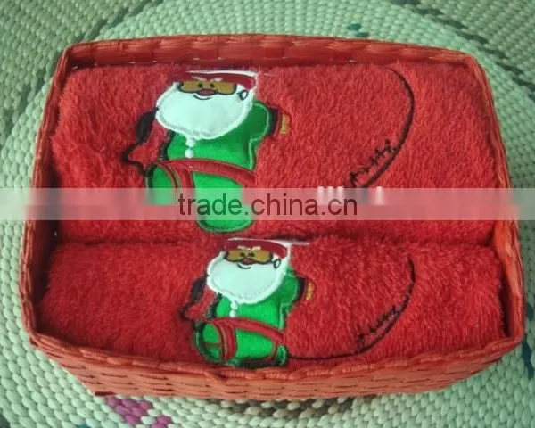 2015Newest Design X'MAS Gift Embroidery Towel Set photo-2
