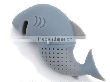 Lovely Shark Silicone Tea Strainer Tea Filter Tea Infuser Portable Tea Tools Kitchen Accessories photo-4