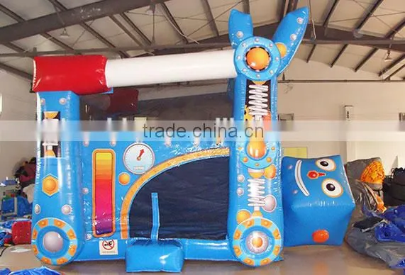 Waterproof PVC Tarpaulin Inflatable Robot Horse Bouncer for Kids photo-4