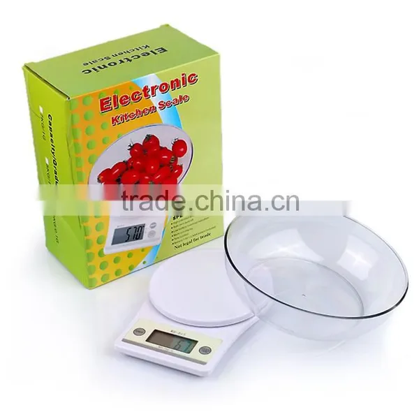7kg/1g Digital Mini Kitchen Weighing Scale With Bowl photo-2