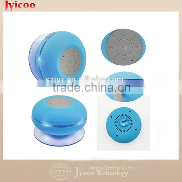 Blue Waterproof Bluetooth Shower Speaker,handfree and Suck Function photo-5