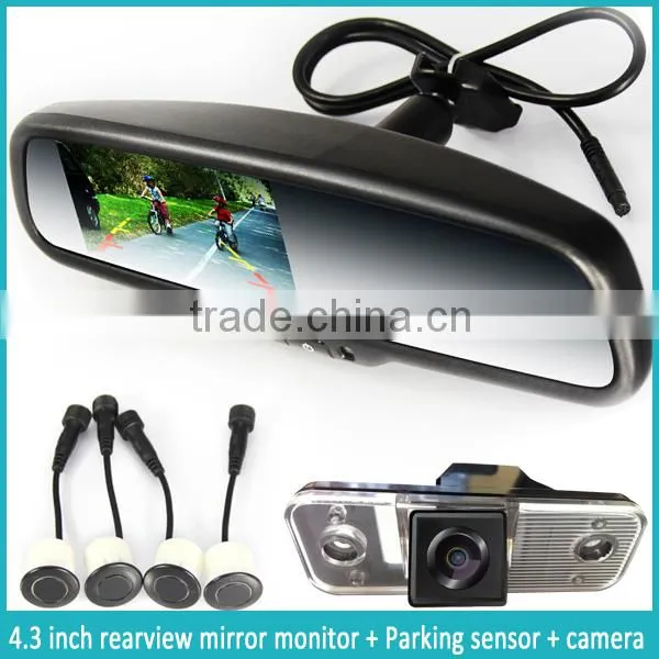 Germid 4.3inch Rearview Mirror Ultral-high Brightness Monitor With Parking Sensor photo-3