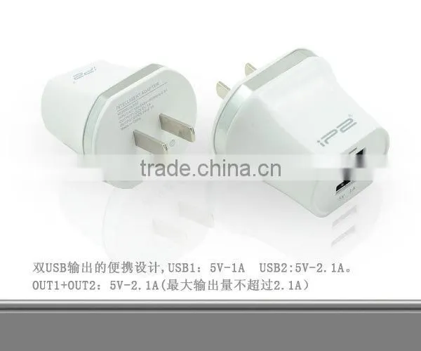 IP2 Universal Dual Usb Port 5V 2A Charger for Samsung for Nokia for HTC for Wiko For Fly IQ For IPhone With EU Plug photo-3