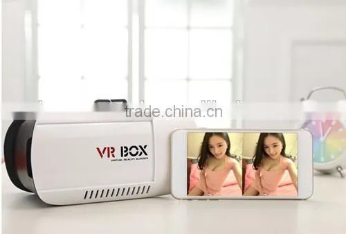 2016 Hot Sell VR BOX Version VR Virtual Reality 3D Glasses + Bluetooth Wireless Remote Control Gamepad for Smart Phone photo-4