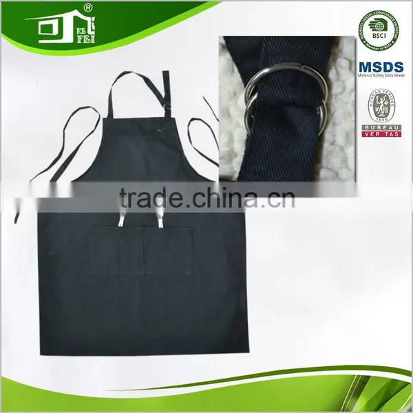 Trade Assurance Poly and Cotton Plain Black Aprons photo-4
