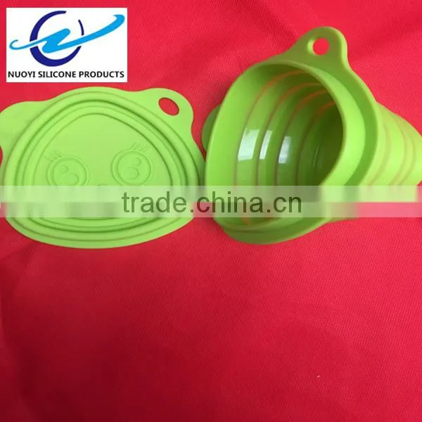 Top Selling Food Grade Collapsible Silicone Pet Bowl , Dog Food Bowl for Travel photo-2