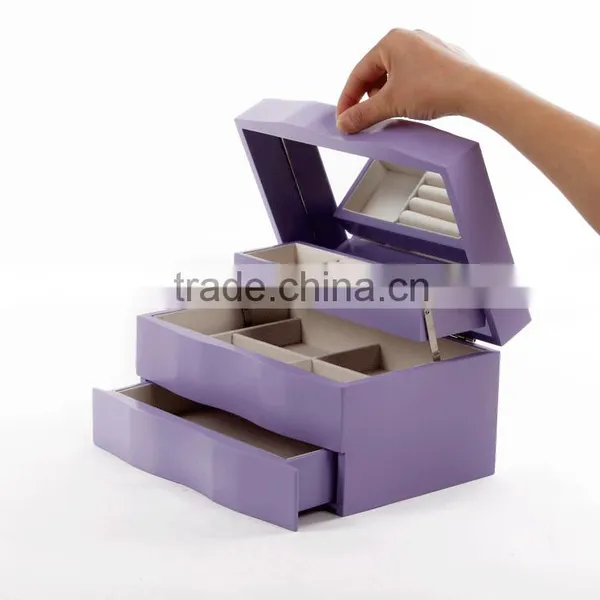 Wholesale Custom High-grade Wooden Jewelry Box, Multi-function Makeup Storage Box photo-3