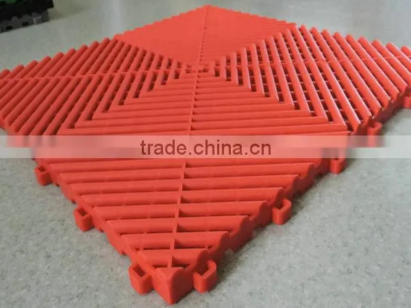 OEM Heat Insulation Well Drained Antiskidding PP Garage Floor Mat photo-3