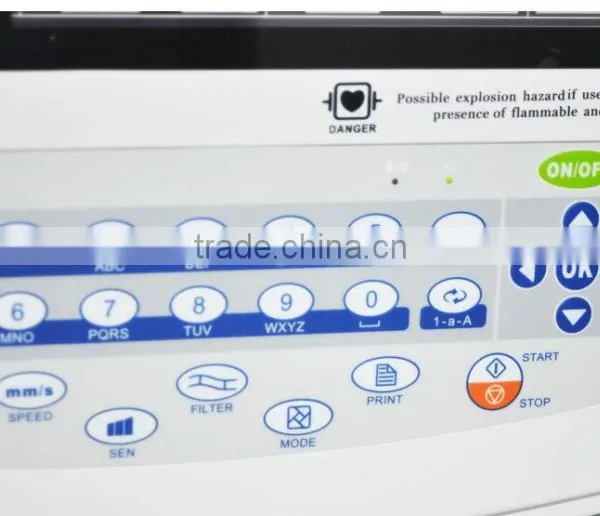 Portable 12 Lead 12 Channel Electrocardiograph ECG/EKG Machine With ECG Software photo-2