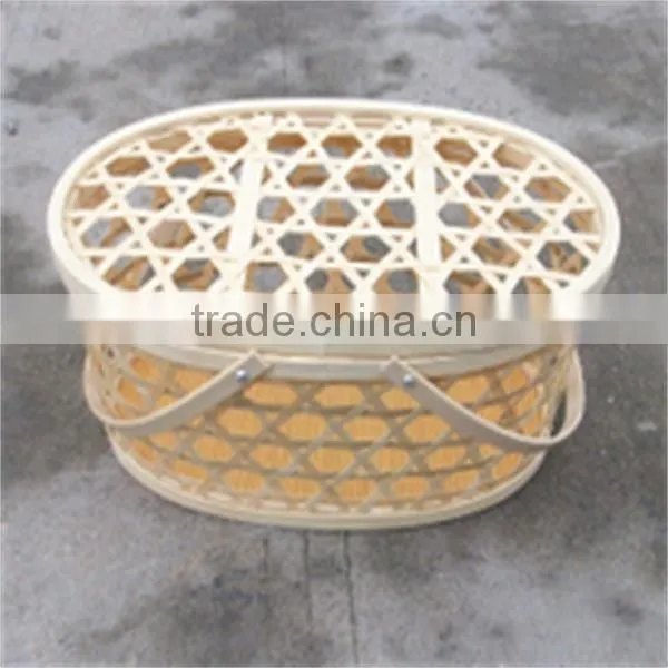 FD - 15861 Natural Handicrafts Bamboo Gift Basket With Liner
