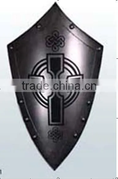 Bronze Warrior Sculpture With Shield photo-4