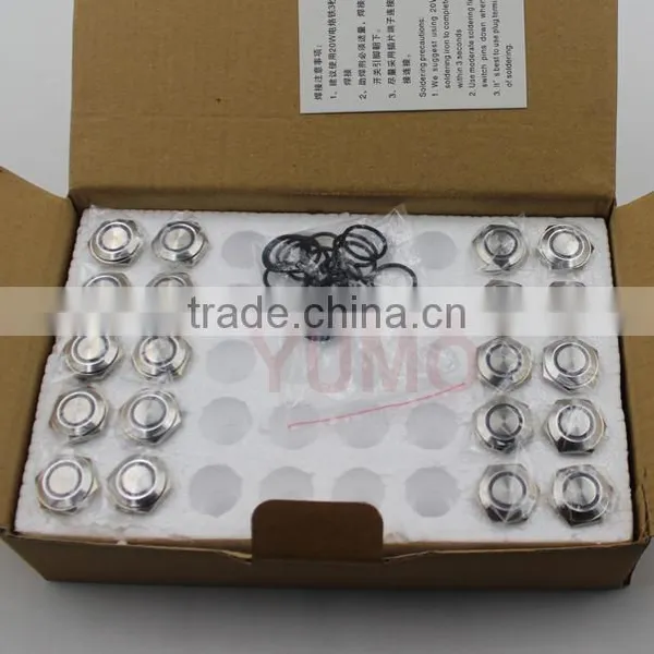 LA16JSF-11E-IP67-S B 12V Medical Treatment Elevator Equipment Micro Switch Waterproof Metal Push Button photo-4