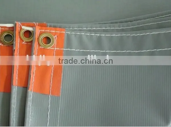 600g Blue Color Pvc Coated Tarpaulin Fabric photo-4