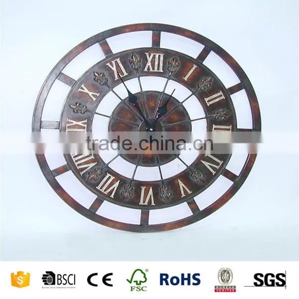 Antique Large Metal Art Wall Clock Wholesale photo-4