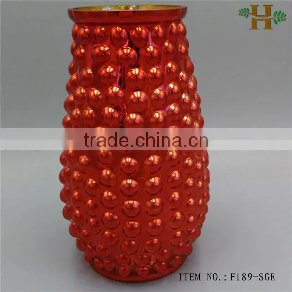 Accidented Colored Glass Vases for Flower Arrangements photo-2