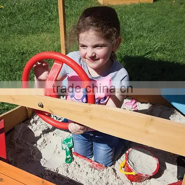Outdoor Kid Wooden Sandpit Ball Pit Sandbox Furniture photo-5