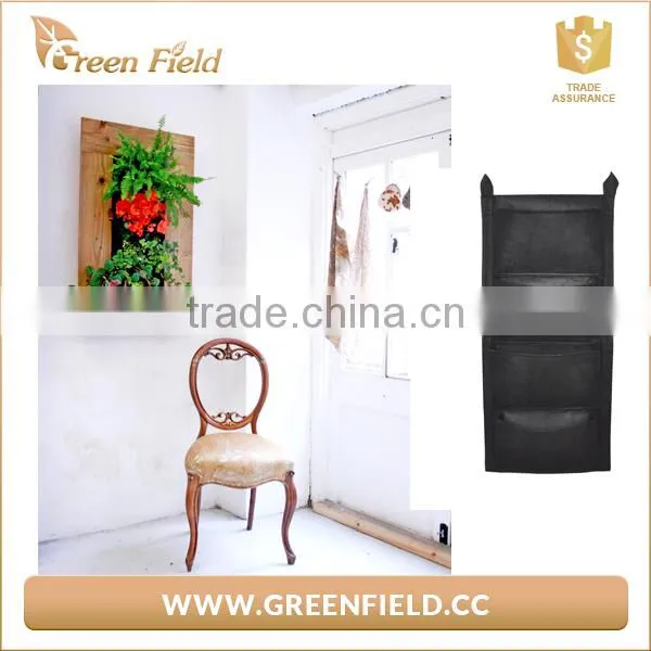 Vetical Garden Planters Black Fabric Vertical Garden Wall Hanging Flower Pots photo-5