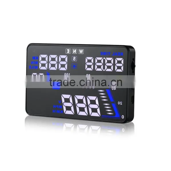 5.5'' GPS Universal Car HUD Head Up Display Car Alarm System Speed Warning With Campass photo-4