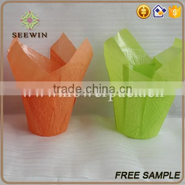 Wholesale Various Colors Bopp Plastic Flower Pot photo-6