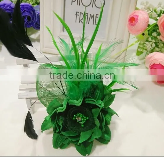 High Quality Flower Fabric Brooch for Hair or Cloth Decoration photo-3
