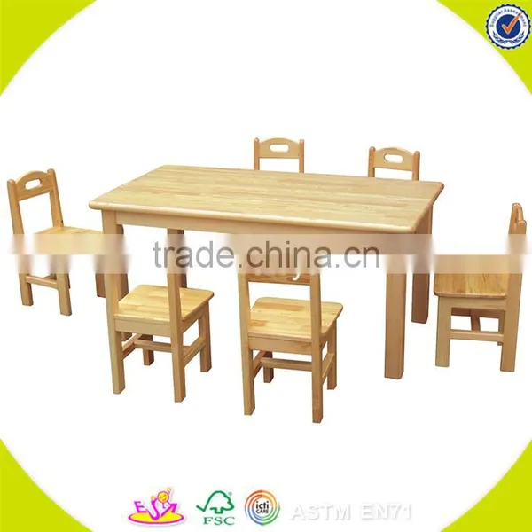 Wholesale Animals Shape Wooden Table and 2 Chairs,cute Kids Wooden Table and 2 Chairs,top Animals Table and 2 Chairs W08G140 photo-6