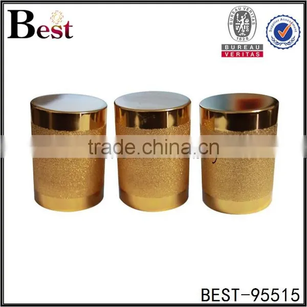 Mat Gold Cosmetic Bottle Cap, High Quality Cosmetic Cap
