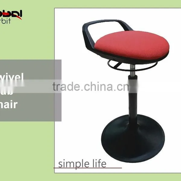 Adjustable Height Movable Studio Footrest Kitchen Swivel Bar Chair With Wheel photo-2