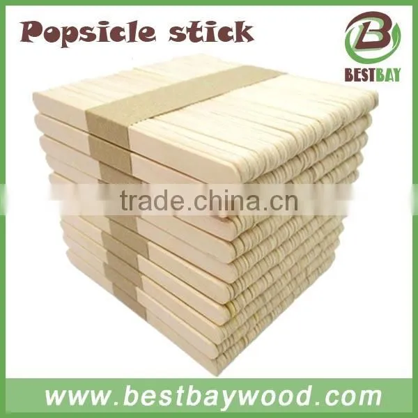 China Manufacturer Wooden Bulk Popsicle Stick 114mm photo-2