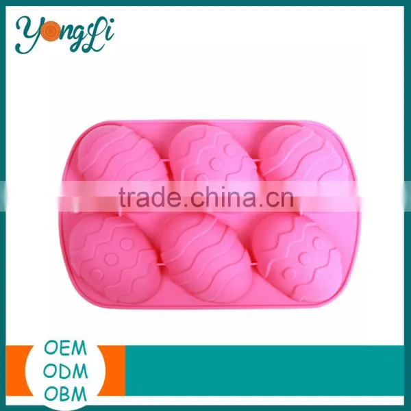 Wholesale Easter Non Stick Chocolate Egg Shaped Tray Silicone Cake Baking Mould photo-2